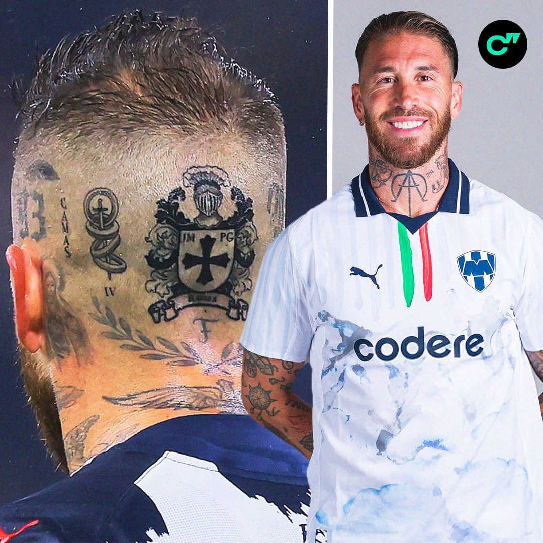 Серхио Рамос набил новое тату на затылке там он изобразил рыцарский герб с инициалами своих родителей 39 летний защитник этой зимой планирует покинуть Монтеррей и вернуться в Европу Серхио мечтает попасть в состав сборной Испании на ЧМ 2026 Вся статистика испанца в приложении ГОЛ