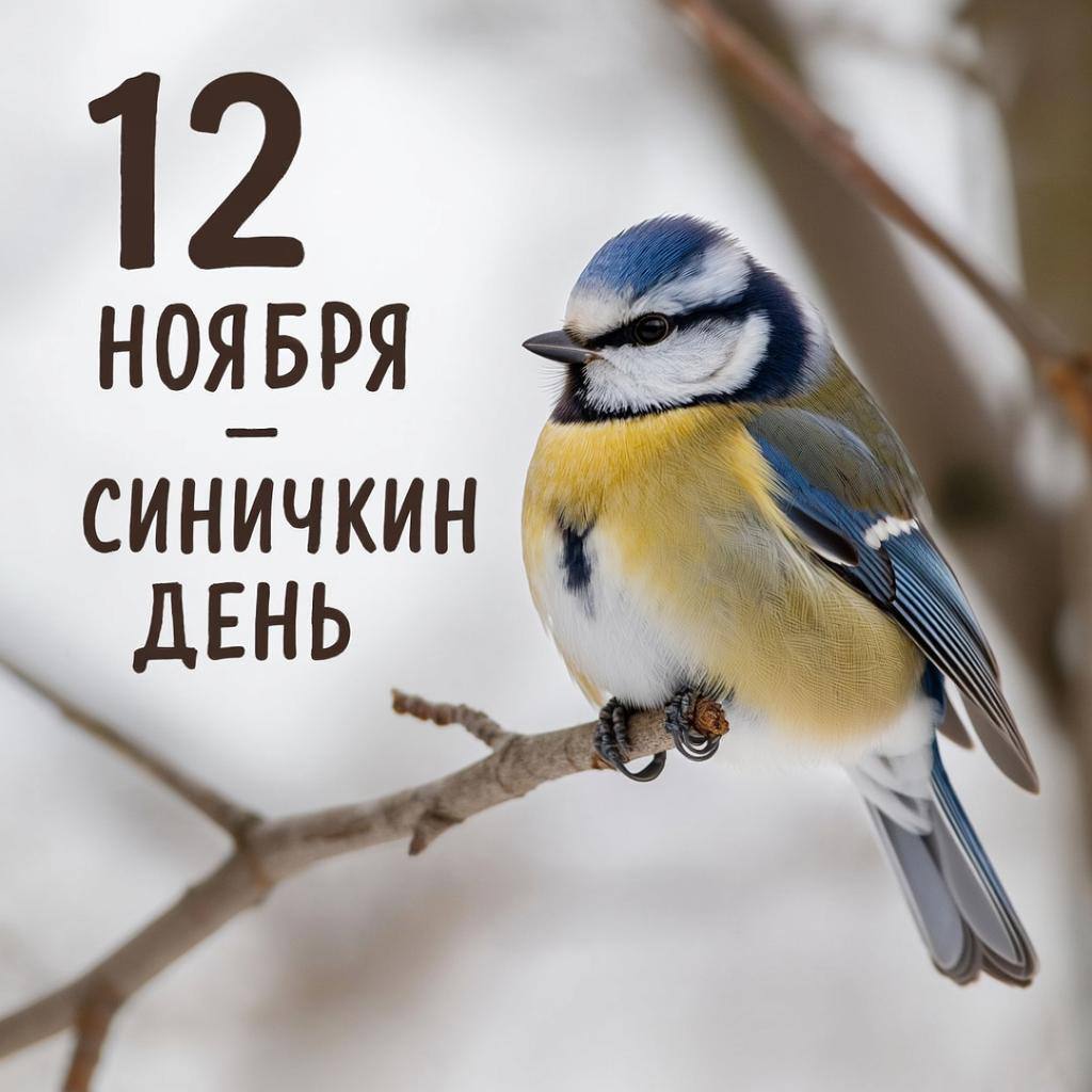 12 ноября в России отмечается Синичкин день Это экологический праздник посвящённый защите птиц остающихся зимовать в регионах страны синиц щеглов снегирей клёстов поползней свиристелей соек и других Праздник учреждён в начале 2000 х годов по инициативе Союза охраны птиц России Кстати название синица произошло вовсе не от синего оперения этих птиц как многие могут подумать Своё имя они получили за звонкие песни напоминающие перезвон колокольчика Зинь зинь Надо также отметить что семейство синицевые включает много разных видов всего более 60 Синицы относятся к отряду воробьинообразных и широко распространены в Центральной и Северной Азии на Ближнем Востоке и в Европе Представителей семейства синицевых можно встретить даже в Северной Африке Самые привычные россиянам так называемые большие синицы В России живут в основном они А единственная краснокнижная синица РФ европейская белая лазоревка основной ареал которой находится в Сибири и Центральной Азии Орнитологи говорят что эти птицы способны развивать скорость до 35 км ч производя при этом минимум движений крыльями И к тому же они по праву считаются одними из самых активных истребителей насекомых синичкиндень