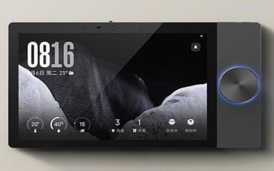 Xiaomi представила настенный хаб для управления умным домом Есть сенсорный экран физический регулятор диммер и камера Читать новость