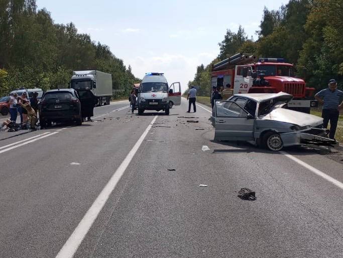 Установлены личности погибших в ДТП в Фатежском районе По уточнённым данным областной ГАИ в результате столкновения Mazda и ВАЗ 2115 погибли два человека 60 летний водитель и 69 летний пассажир отечественного автомобиля Пострадала 45 летняя женщина пассажирка Mazda Она доставлена в больницу с ранениями Прокуратура Фатежского района организовала контроль за ходом проверки в рамках которой устанавливаются обстоятельства и причины смертельного ДТП Фото публикуют Госавтоинспекция и Прокуратура Курской области