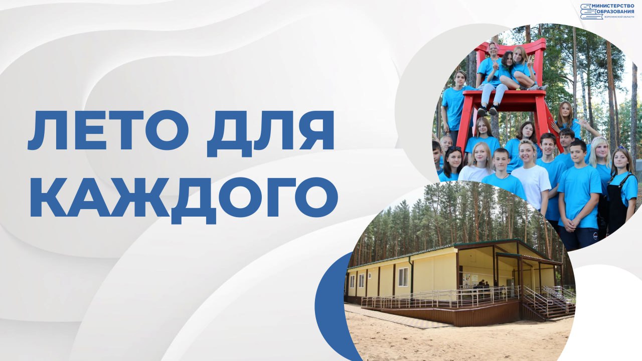 Более 85 тысяч юных жителей региона отдохнут и оздоровятся в детских лагерях Воронежской области Летняя оздоровительная кампания 2025 года в регионе обещает стать незабываемой. Ведь в этот раз она проходит в рамках Года детского отдыха, которым 2025-й был объявлен по инициативе Министерства просвещения. В июне в детских загородных лагерях, лагерях дневного пребывания, труда и отдыха, палаточных уже успели отдохнуть и набраться сил более 60 тысяч ребят, еще около 25 тысяч мальчишек и девчонок с нетерпением ждут своей очереди окунуться в мир летних развлечений. Масштабная программа модернизации позволила обеспечить широкий выбор форматов летнего отдыха для детей по всей Воронежской области. Шестнадцать воронежских загородных лагерей открыли свои объятия, предлагая калейдоскоп развлечений для ребят любого возраста. А за пределами столицы региона, в живописных уголках Семилукского, Россошанского, Павловского где их целых два! , Нововоронежского, Новоусманского, Новохопёрского, Рамонского, Лискинского тоже в двойном экземпляре! , Каменского, Грибановского, Богучарского, Борисоглебского включая особенный лагерь "Заря", созданный для детей с ОВЗ и Калачеевского районов, юных путешественников ждут незабываемые открытия, встречи с природой и захватывающие приключения. Важно отметить, что в 2023-2024 годах были построены 15 новых быстровозводимых жилых корпусов, добавивших 768 мест для отдыха, что значительно расширило возможности летнего оздоровления. Это стало возможно благодаря участию региона в реализации федерального проекта по созданию быстровозводимых объектов отдыха и оздоровления детей. «Наша ключевая задача – создать условия для гармоничного развития ребенка, наполнить его жизнь открытиями, подарить радость общения со сверстниками и единомышленниками. Делаем для этого все возможное. Уверена, летняя кампания 2025 года принесет всем ее юным участникам только положительные эмоции и поможет в полной мере отдохнуть и оздоровиться перед началом нового учебного года», - отметила министр образования Воронежской области Наталья Салогубова.