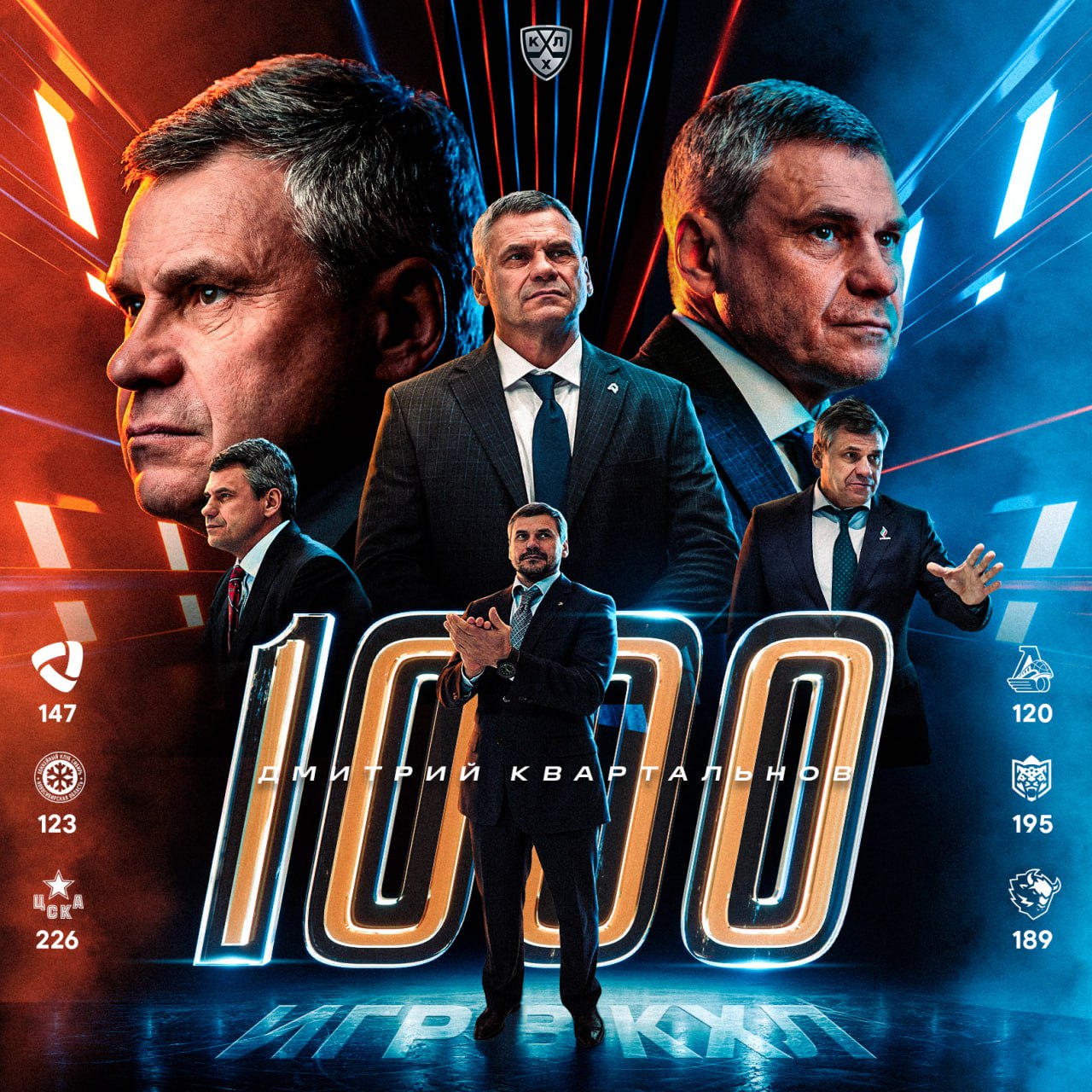 Дмитрий Квартальнов первый тренер в истории КХЛ достигший отметки в 1000 матчей Юбилейной для наставника минского Динамо стала игра против московского Динамо Подписывайтесь на РИА Новости Спорт в MAX