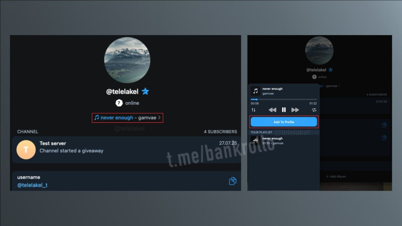 Дуров добавит трансляцию музыки в статус профиля в Telegram Новая функция появится в будущих обновлениях утверждают инсайдеры Такая же функция появилась в VK в 2012 году bankrollo