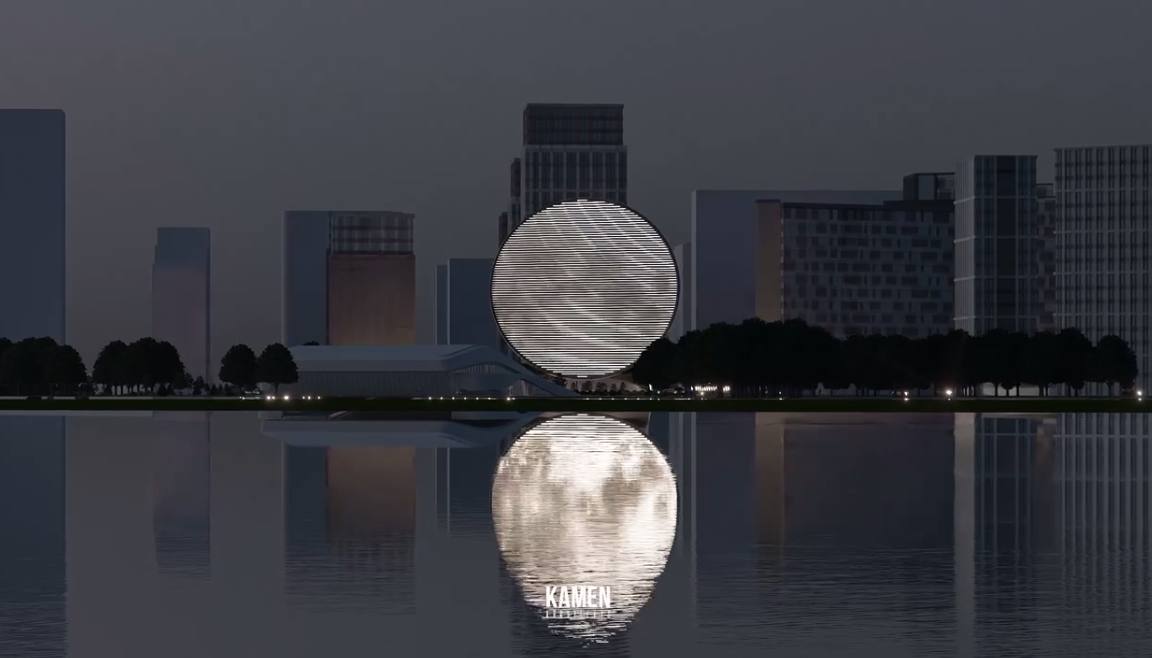 На улице Козина в Казани может появиться офис в форме лунного диска Проект ранее получил гран при столичного смотра конкурса в номинации Лучший объект коммерческой недвижимости в категории концепций и идей kazan