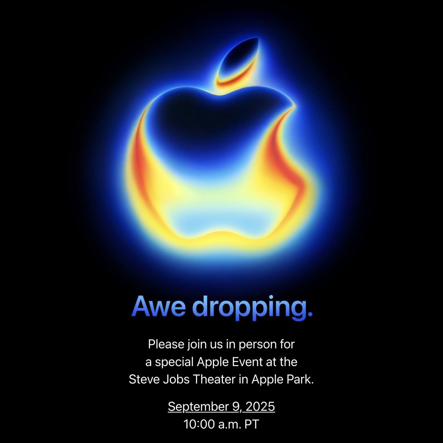 Официально Apple анонсирует презентацию 9 сентября в 20 00 МСК Мероприятие пройдёт в Театре Стива Джобса и в режиме онлайн трансляции AppleEvent