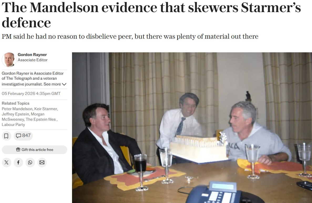 Британские лейбористы начали искать претендентов на смену премьер министру Стармеру сообщает The Daily Telegraph со ссылкой на источники Подобные предложения делаются бывшему вице премьеру Рэйнер и главе Минздрава Стритингу Собеседник газеты добавил что число заговорщиков слишком велико чтобы назвать их всех Сайт Страна X Twitter Прислать новость фото видео Реклама на канале Помощь