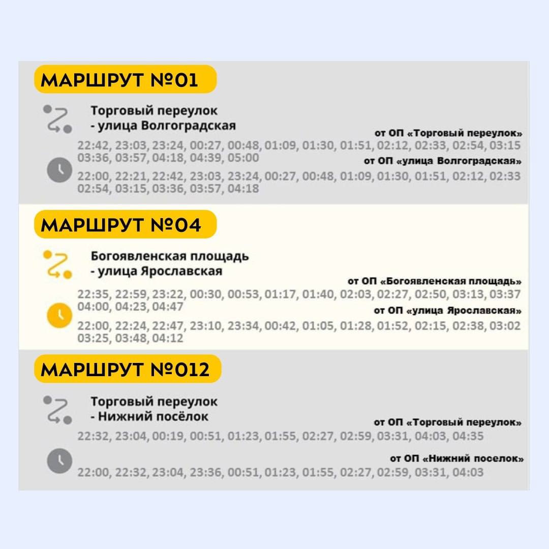 В Ярославле в новогоднюю ночь продлят работу общественного транспорта.  С 22:00 31 декабря до 5:00 1 января будут курсировать 13 автобусных маршрутов с индексом «0».   Они свяжут центр города со всеми районами.  Подробнее о маршрутах — на сайте «Яргортранса».    Подпишись на «Ярославль №1»