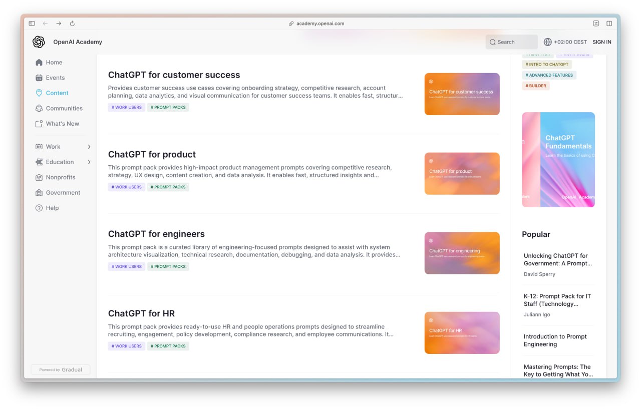 OpenAI выпустили более 300 промтов для разных профессий от разработчиков до дизайнеров и маркетологов В подборке собраны полезные инструкции для ежедневных задач Для каждого промта приводят пример использования Забираем здесь