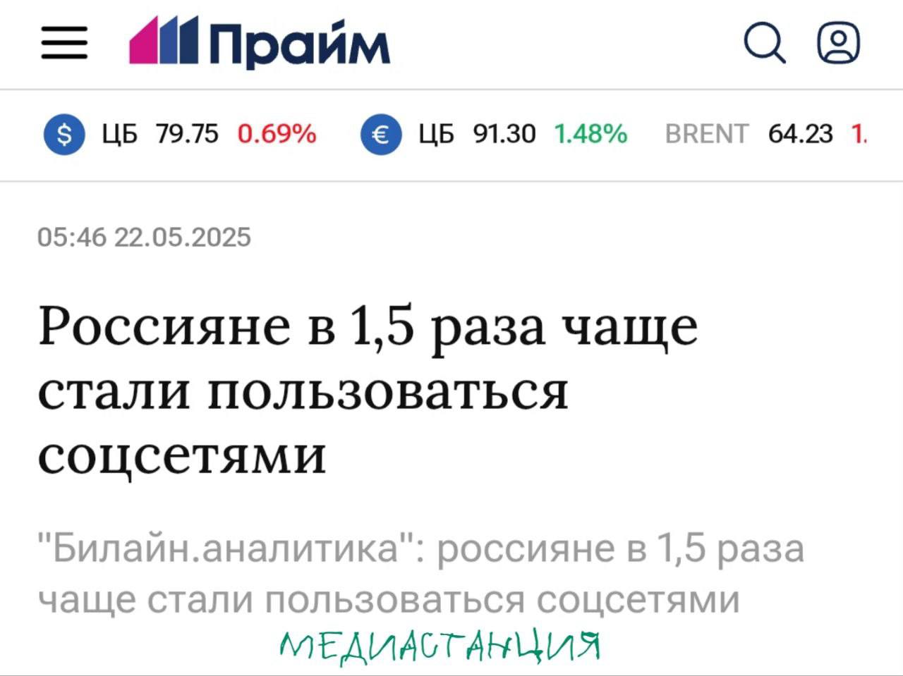 Пока вы выбирали между сторис и лентой, ВКонтакте тихо занял почти половину всего мобильного трафика соцсетей в России. По данным Билайна, за первые четыре месяца 2025 года доля платформы составила около 45%. На втором месте — Одноклассники 25% . Следом идёт Дзен с 22%. Telegram и TikTok в этой гонке остались на обочине — 7,5% и 0,5% соответственно. Интересно, что в большинстве соцсетей мужчин чуть больше, чем женщин. Особенно в Telegram: 58% против 42%. Видимо, не мемы постят, а по делу сидят — читают, как правильно инвестировать, не вставая с дивана.