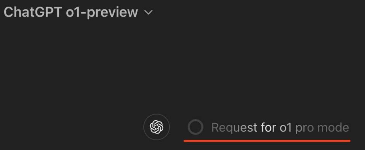 OpenAI приоткрыла доступ к новой версии ChatGPT — компания анонсирует запуск САМОЙ МОЩНОЙ модели.  На данный момент, при использовании ChatGPT, ответы будут генерироваться с помощью новой модели под названием o1 pro mode. В течение ограниченного времени ее можно попробовать бесплатно, а стоимость подписки станет известна после официального анонса сегодня в 21:00.  Согласно утечкам информации, месячная подписка на o1 pro может обойтись в ОГРОМНУЮ сумму — около 200 долларов. Так что стоит поторопиться и воспользоваться возможностью бесплатного тестирования.