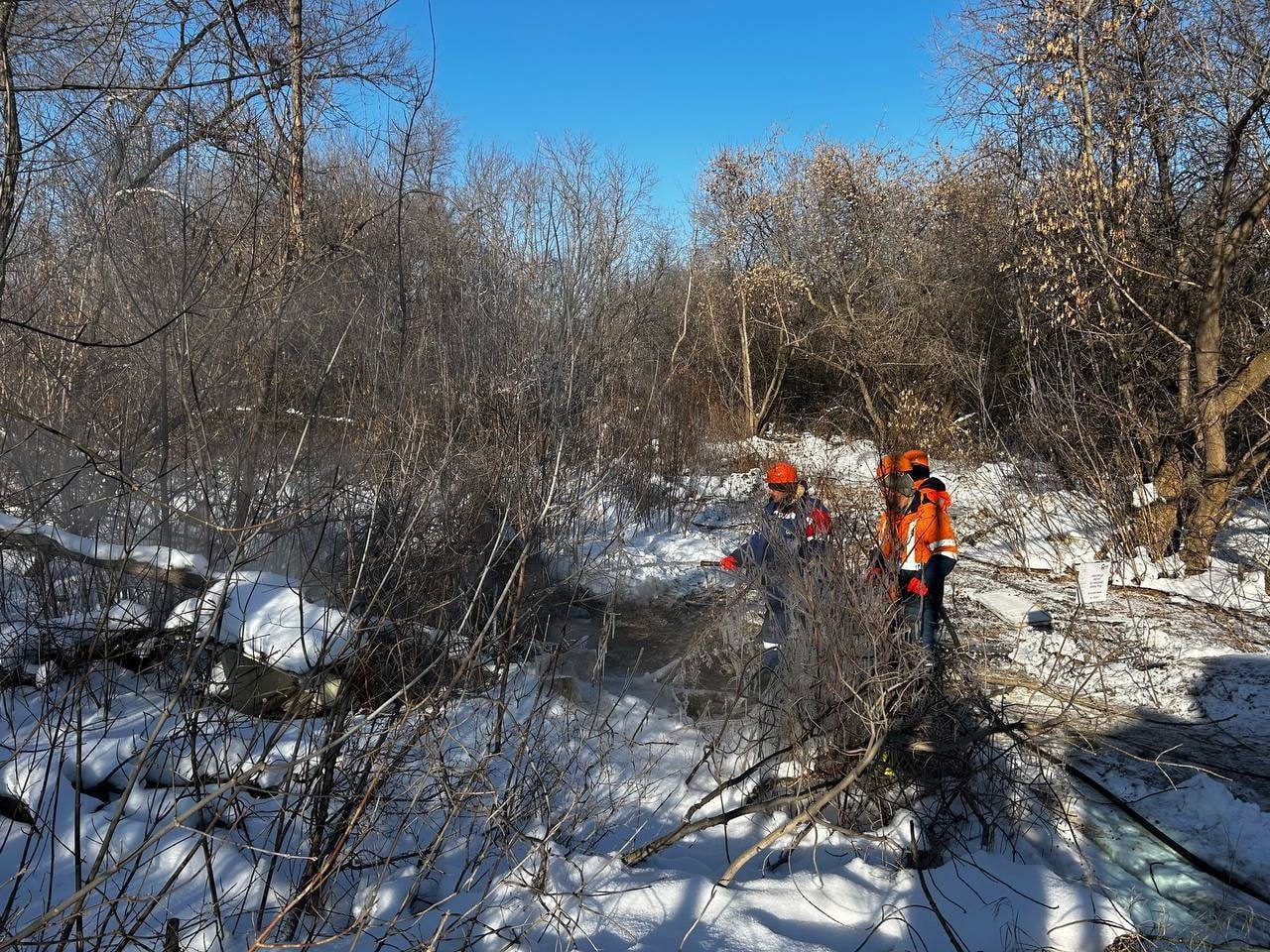 В Куйбышевском районе Самары пытаются отогреть трубы Сотрудники компании провели встречу с главой района и активными местными жителями Аварийные подразделения уже приступили к отогреву трубы и земляным работам для монтажа дополнительной перемычки между участками сети Ориентировочное время перекладки участка неделя Ситуацию держим на контроле находимся на связи с администрацией района и города Прилагаем все усилия чтобы восстановить штатный режим водоснабжения в квадрате в кратчайшие сроки отметили ресурсники РКС Самара   Подпишись на truekpru63 Мы в MAX
