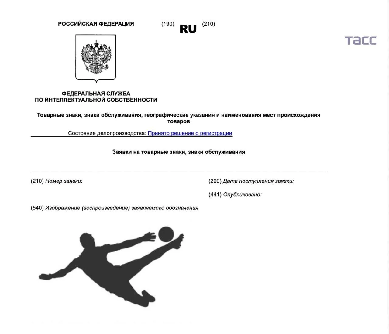 Игорь Акинфеев зарегистрировал в РФ товарный знак в виде логотипа нога бога ТАСС спорт media