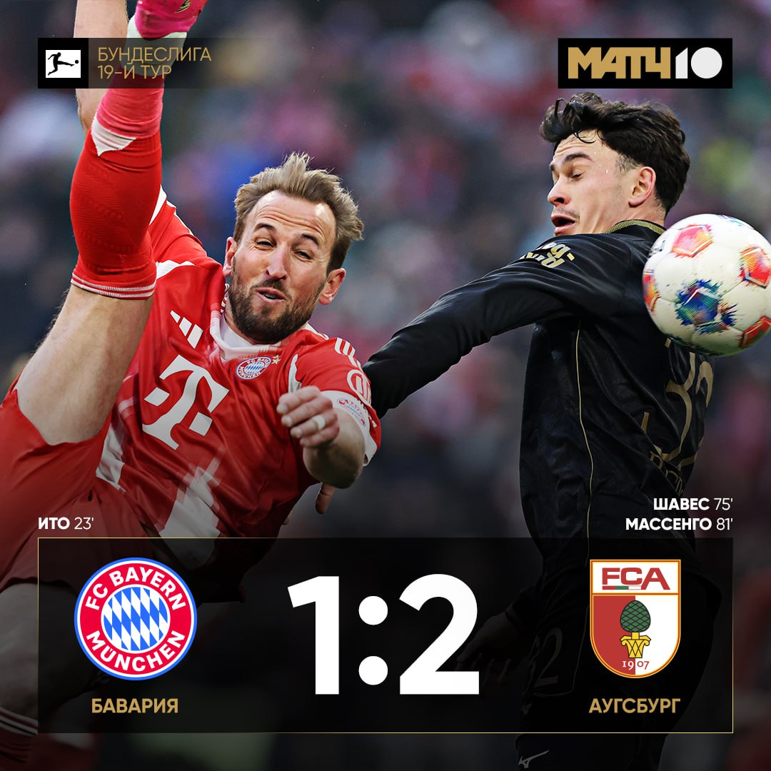 Бавария проиграла впервые за 28 матчей в Бундеслиге Безумную серию прервал Аугсбург Есть вопросы к Компани Разве так разбираются с аутсайдерами Match TV