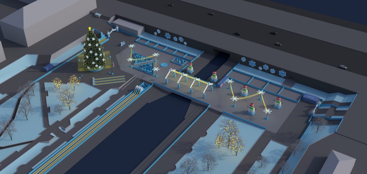 Ледовый городок, который впервые перенесут с площади 1905 года в Исторический сквер, посвятят международному дню снеговиков  да, есть и такой   На Плотинке появится целая снежная армия. Компанию ей составят снежинки, скульптуры Деда Мороза со Снегурочкой и змея — символ наступающего года, тоже со снеговиком. Там же построят пять горок и два лабиринта, а на входе гостей будет встречать арка «Метелица»  кстати, со снеговиками   Ёлка в этом году будет искусственной, высотой 30 метров  без снеговиков .  Ледовый городок проработает до 21 января. По сравнению с прошлым годом, он подорожал на 250 тысяч рублей  до 24,5 миллиона . Мэрия ищет подрядчика. С вероятностью 99,9% тендер выиграет «Айс-Проект 2000», который выигрывал его уже 16  !  раз