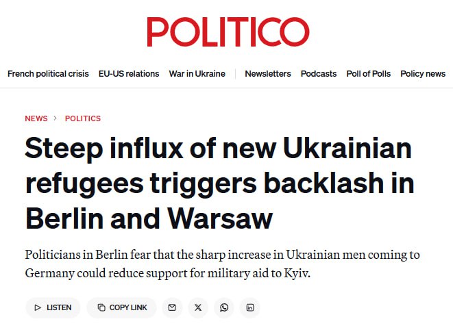 В Германии подготавливается законопроект который лишит украинцев пособий по безработице сообщает Politico По данным издания сейчас в Федеративной Республике Германии около 490 тысяч трудоспособных граждан Украины получают длительные выплаты С открытием границ для мужчин в возрасте от 18 до 22 лет в страну приезжает всё больше украинской молодежи Коалиция Мерца разрабатывает инициативу направленную на сокращение расходов на социальное обеспечение и ограничение доступа украинцев к данным пособиям указывают журналисты