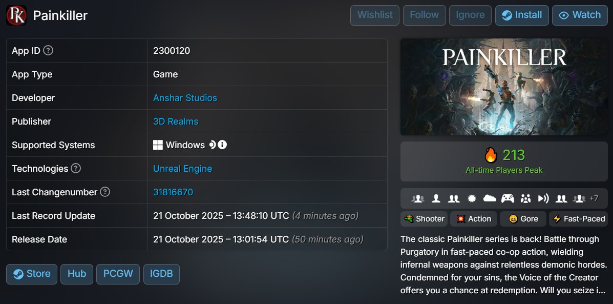 Состоялся релиз кооперативной Painkiller от Anshar Studios и 3D Realms Найден достойный конкурент для FBC Firebreak