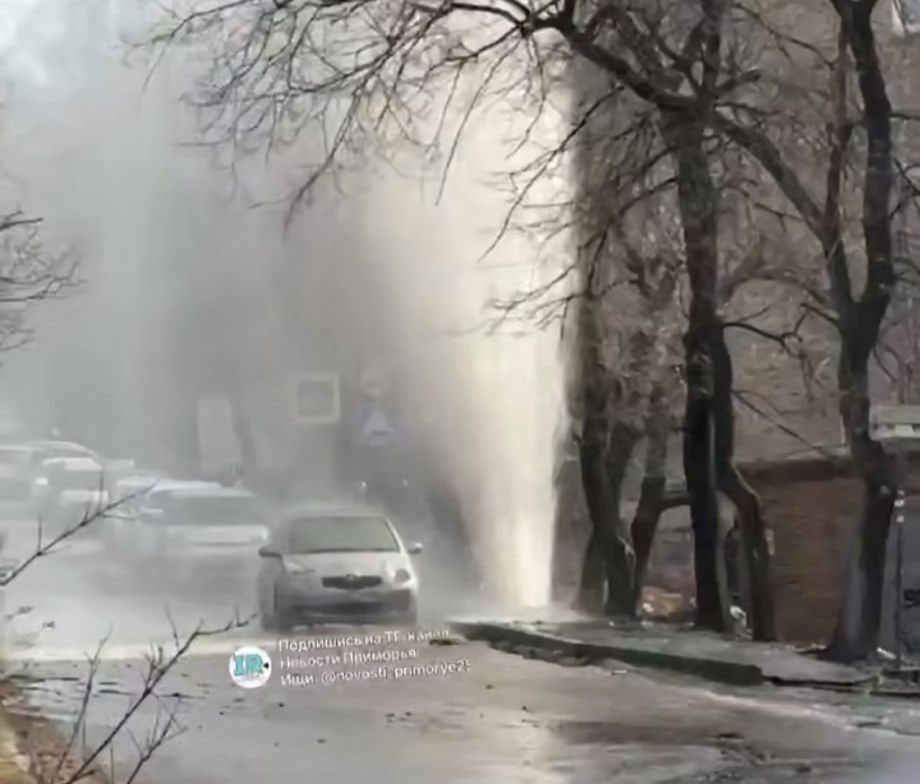 Гейзер высотой 20 метров обрушился кипятком на улицу во Владивостоке Серьёзная коммунальная авария произошла во Владивосток в районе улицы Адмирала Юмашева В результате прорыва теплосети из под асфальта вырвался мощный столб воды высотой до 20 метров Повреждение зафиксировано в районе дома 18 Давление оказалось настолько сильным что вместе с водой вверх выбросило фрагменты дорожного покрытия и мелкие камни Осадки из щебня обрушились на припаркованные рядом автомобили Несколько машин оказались засыпаны камнями возможны повреждения кузова и стекол Вокруг аварии собирается толпа зевак На месте работают аварийные службы Как сообщили в АО ВПЭС специалисты оперативно прибыли для локализации технологического повреждения на теплосетях В настоящее время ведутся работы по устранению утечки и восстановлению трубопровода ПОДПИСАТЬСЯ НА КАНАЛЫ В MAX И УЧАСТВОВАТЬ В РОЗЫГРЫШЕ СЕРТИФИКАТА НА 6000 В СУПРУ PRIMPRESS в MAX ДЗЕН ЧАТ БОТ
