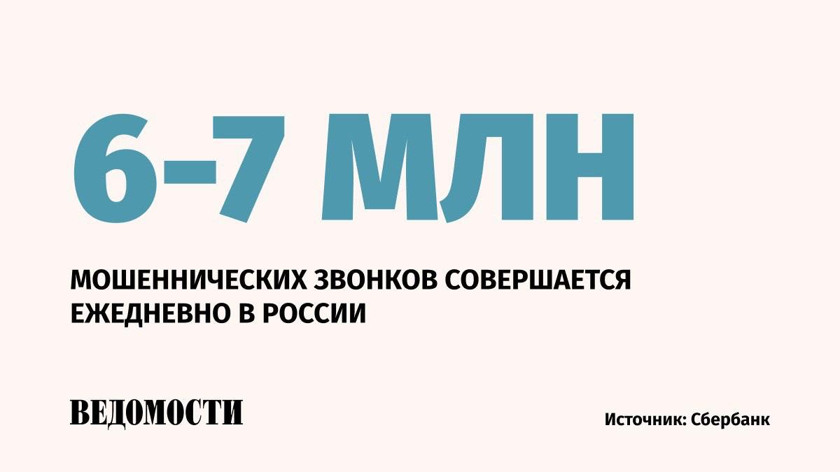 Ограничение количества мошеннических звонков гражданам России идет очень медленно, их число по-прежнему составляет 6-7 млн в сутки, сообщил зампред правления Сбербанка Станислав Кузнецов.  По оценке кредитной организации, ущерб от действий кибермошенников в 2024 году составил 295 млрд рублей.    «В прошлом году было рекордное количество звонков: в марте [2024 года] мы зафиксировали чуть выше 20 млн звонков в сутки – беспрецедентная цифра, самая большая в мире», – рассказал Кузнецов  цитата по «Интерфакс» .  При этом он отметил, что удалось решить ситуацию, связанную с подменой номеров.     Подпишитесь на «Ведомости»