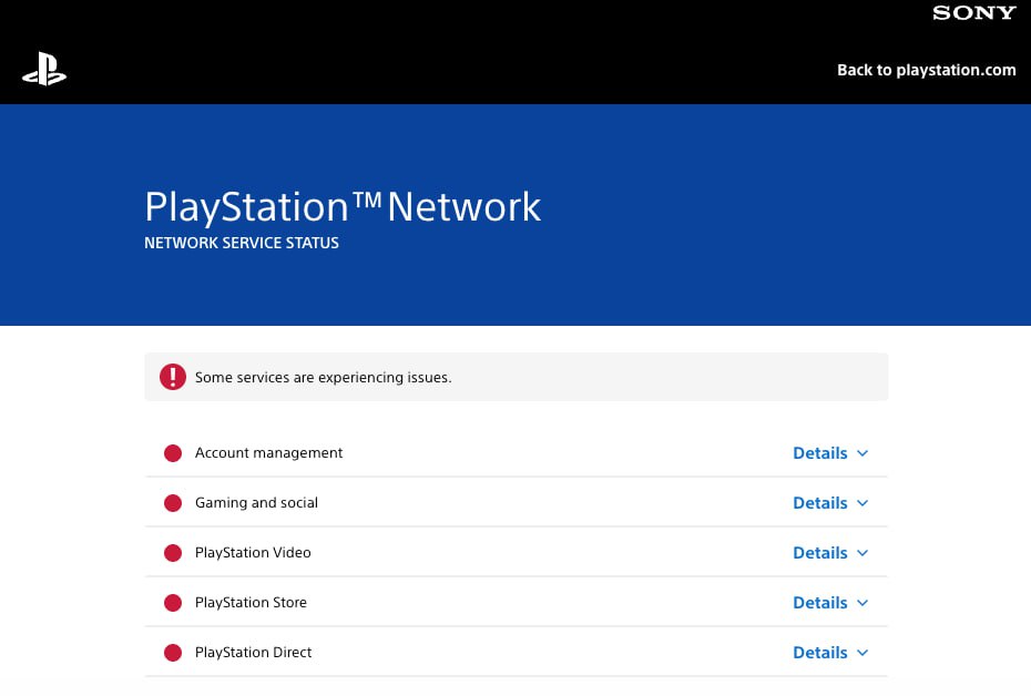 PlayStation сервисы не пашут уже больше семи часов  Об этом сказано на офф сайте компании, то есть все в курсе, но проблему не решают.  Мы без выходного, зато сотрудники ПС чилят.    Айтишная