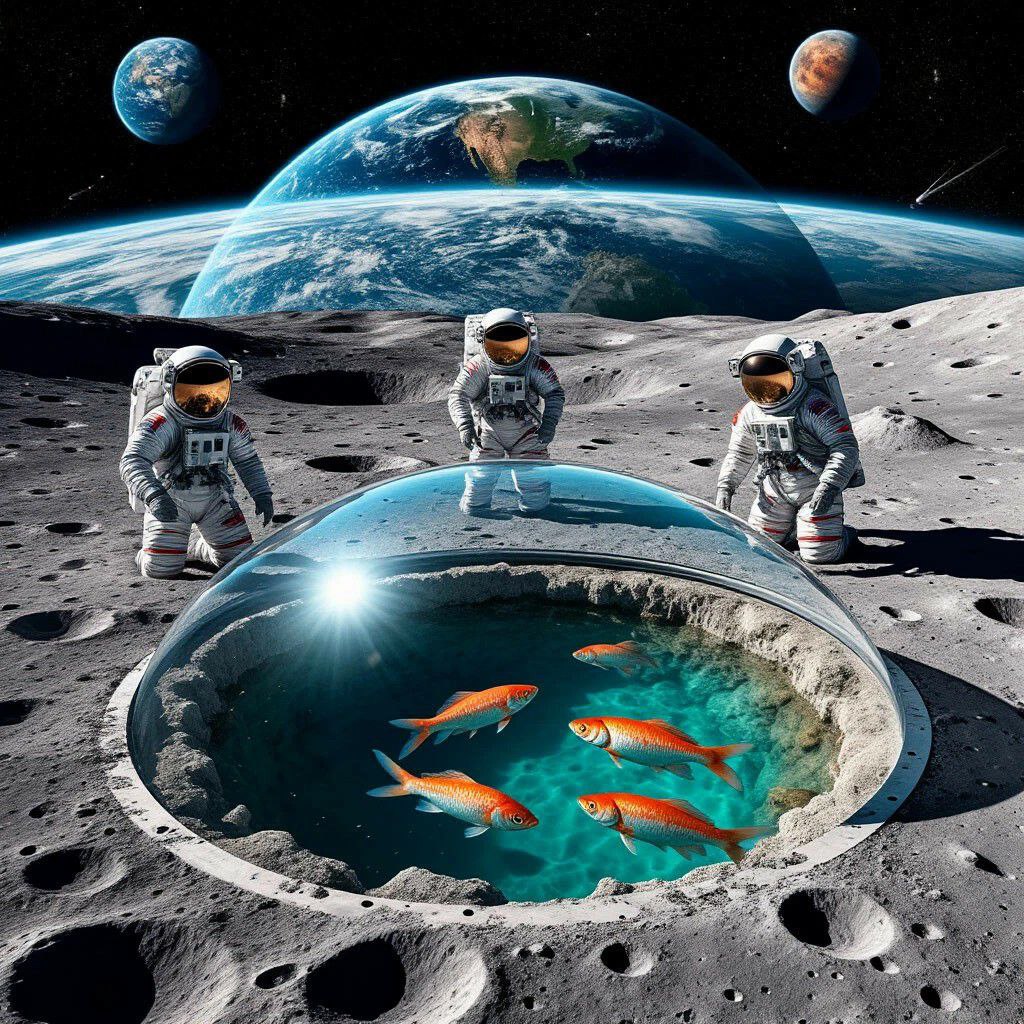 На Луне появятся рыбные фермы. Проектом Lunar Hatch занимаются специалисты научного центра на окраине Палава-ле-Фло на юге Франции. Цель — выяснить, можно ли разводить морского окуня на Луне, а в перспективе и на Марсе. Это первый в истории случай, когда рыбу будут выращивать как обычный источник пищи для космонавтов. Исследователи хотят запустить икру в космос, где из нее вылупятся мальки за то время, которое потребуется, чтобы добраться до Международной космической станции. Сначала за рыбой будут просто наблюдать, а затем ее заморозят и вернут на Землю. В будущем ученые рассчитывают наладить разведение морского окуня на Луне.
