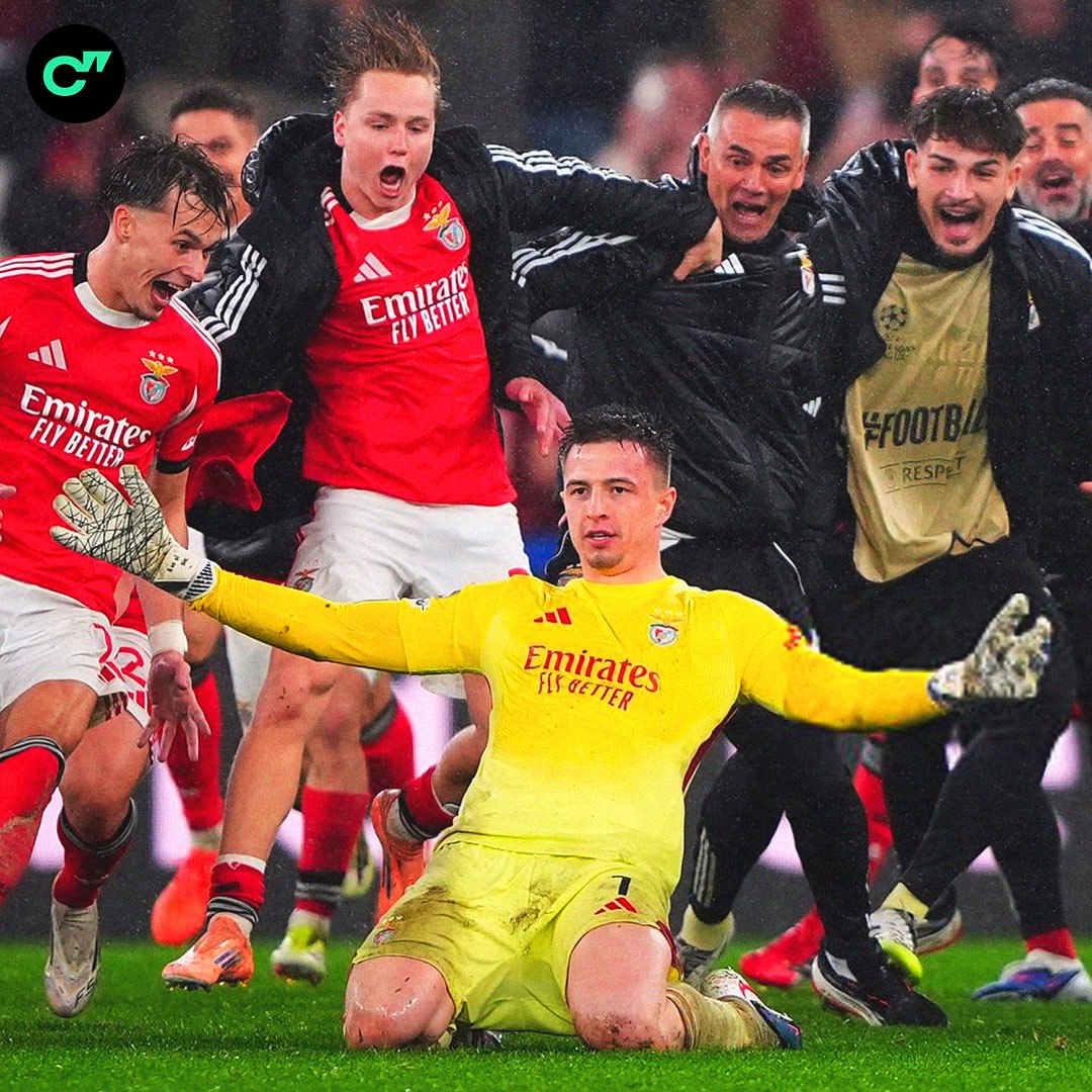 Бенфика чудом вышла в плей офф ЛЧ только благодаря голу вратаря Трубина именно этот мяч позволил команде Моуринью опередить Марсель по разнице забитых и пропущенных ABSOLUTE CINEMA   Все рекорды сезона в приложении ГОЛ