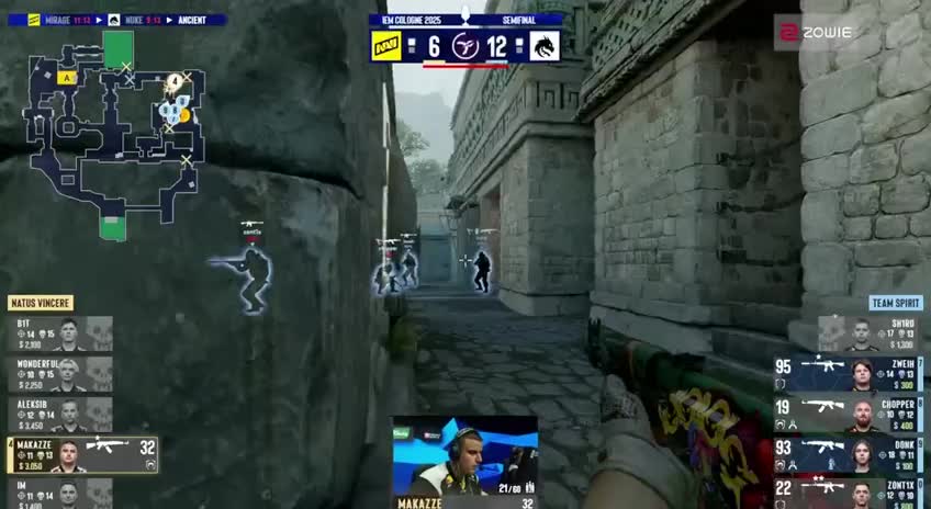 Team Spirit одерживает победу над Na Vi в полуфинале турнира по CS2 в Кельне