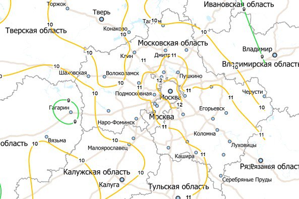 Ночь на понедельник в центральных областях Европейской России оказалась теплее, чем накануне. Как видно на карте, преобладающая минимальная температура была 10-12 градусов. В Москве, на ВДНХ, минимальная температура воздуха составила 12,3 градуса, что почти на 5 градусов выше, чем в воскресенье. В ночь на вторник небо над столичным регионом вновь очистится от облаков, и преобладающая температура окажется в пределах 8-12 градусов. А средняя минимальная температура воздуха для 25 июня составляет 13 градусов. Дефицит тепла в столичном регионе с каждым днем становится все более ощутимым!