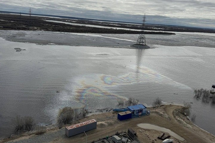 Радужная пленка на воде В министерство экологии, природопользования и лесного хозяйства Республики Саха Якутия поступила информация о загрязнении реки Лены. Характерная радужная пленка появилась в районе многоквартирного дома «Парус» в 203 микрорайоне Якутска. По информации министерства, специалисты провели выездное обследование. На поверхности воды зафиксированы характерные радужные пятна нефтепродуктов. Согласно статье 65 ФЗ «Об охране окружающей среды», река Лена - объект федерального надзора. В связи с этим информацию оперативно направили в Управление Федеральной службы по надзору в сфере природопользования по РС Я и Восточно-Сибирское территориальное управление Федерального агентства по рыболовству. Федеральные надзорные органы выехали на место и взяли пробы воды. Фото: