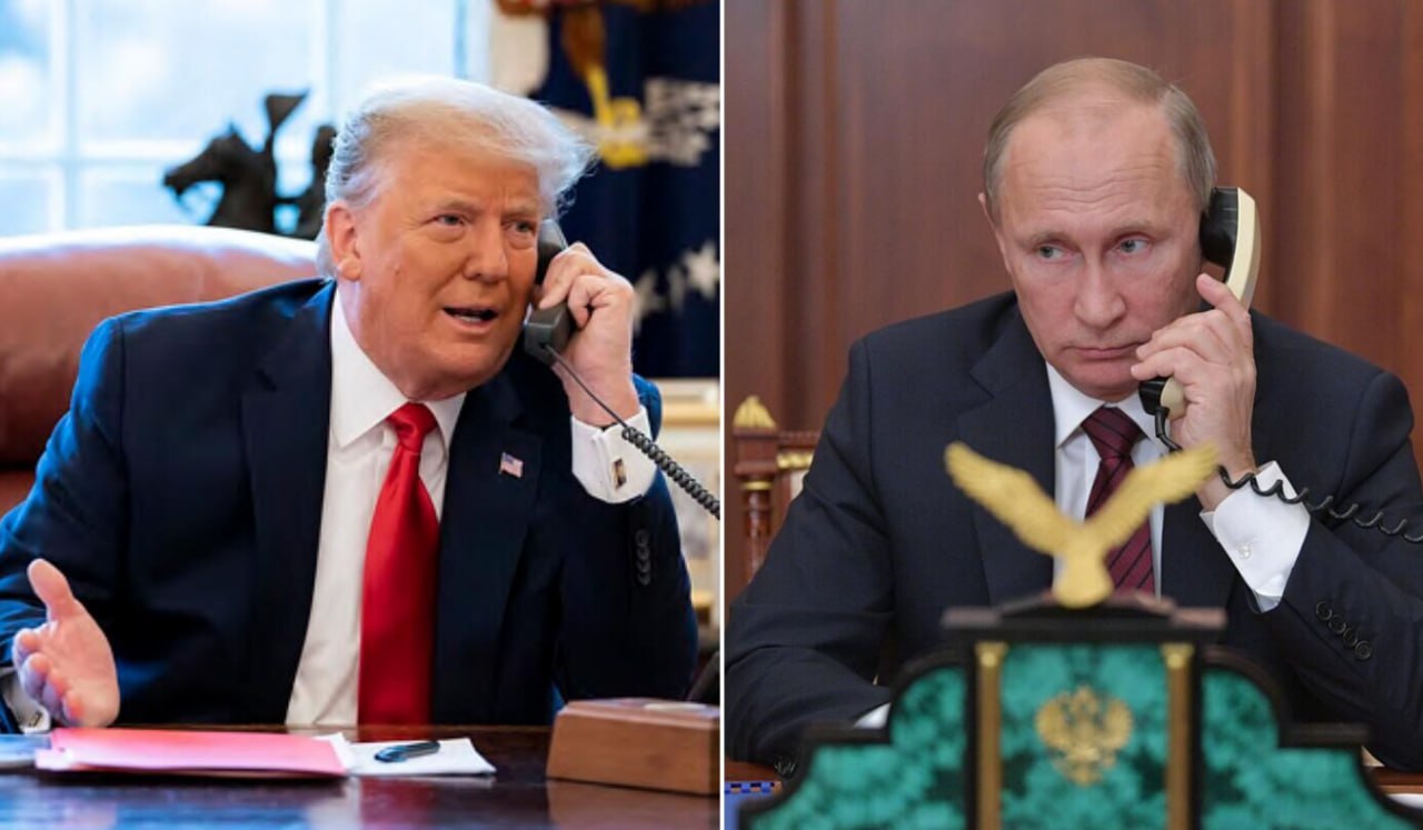 Телефонный разговор Трампа и Путина начался, передает Рейтер со ссылкой на чиновников Белого дома.