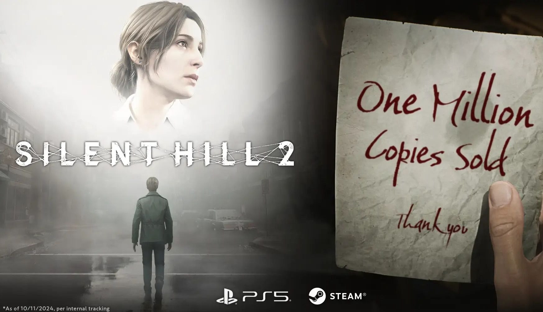 Konami достигла первого значимого рубежа продаж ремейка Silent Hill 2  Konami опубликовала пресс-релиз, в котором сообщила, как продаётся ремейк второй части серии Silent Hill, созданный польской компанией Bloober Team.