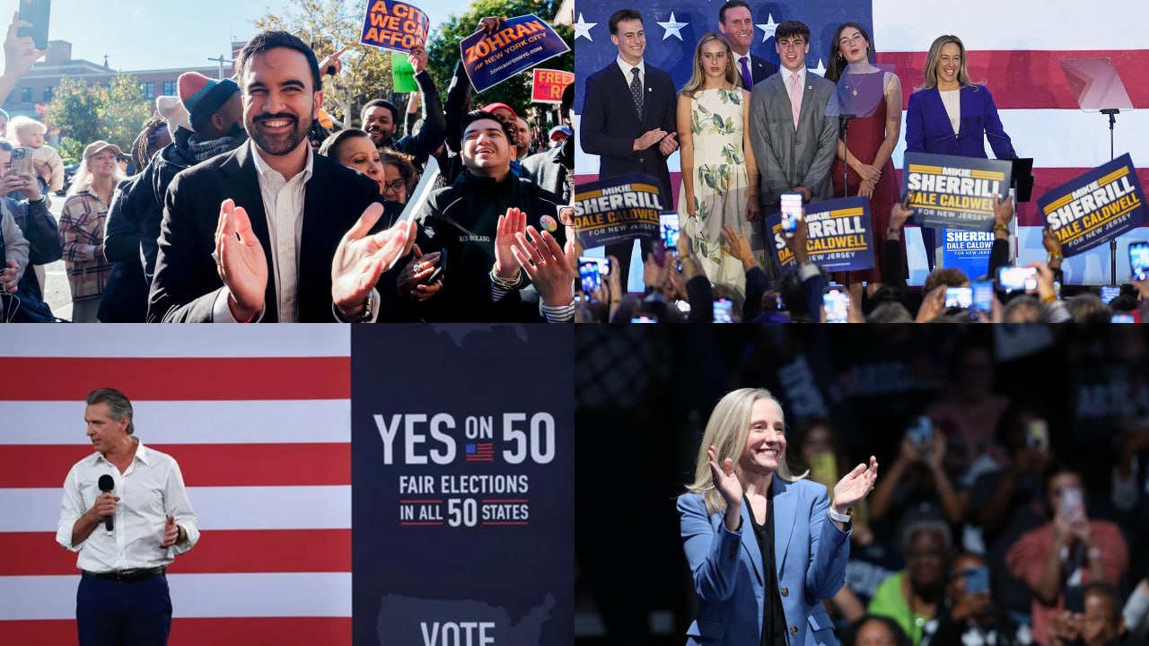 Выборы 2025 Триумф Демократов Сегодня Демократы пережили лучшую свою ночь как минимум с 2022 года а по хорошему с 2020 поскольку в 22 ом они праздновали скорее что поражение оказалось не слишком серьезным Демократические кандидаты одержали победу во всех ключевых гонках На губернаторских выборах в Вирджинии еще до подсчета половины голосов стало ясно что Эбигейл Спанбергер становится первой женщиной губернатором штата и возвращает регион под контроль Демократов Причем побеждает она с большим отрывом чем Камала Харрис в прошлом году 15 против 6 Вслед за Спанбергер победу одержали и на вице губернаторских выборах И даже демократ кандидат в генпрокуроры штата Джей Джонс замаравшийся в неприятном скандале смог одолеть республиканского оппонента несмотря на нелучшие данные опросов перед выборами Позиции Республиканцев в Вирджинии очень сильно просели по сравнению с 2024 годом почти каждый округ в штате проголосовал более демократически чем год назад В Нью Джерси демократка Майки Шерилл также одержала победу совершив историю впервые с 1960 ых одна партия смогла выиграть трое губернаторских выборов в штате подряд Шерилл обогнала Чиаттарелли почти на 13 против 6 на которые Камала Харрис была впереди в 2024 году Как и в Вирджинии позиции Республиканцев в Нью Джерси просели по сравнению с прошлым годом практически в каждом округе Резкий сдвиг округов Эссекс и Мидлсекс где проживают крупные латиноамериканские общины на 8 и 17 соответственно говорит о том что Демократам удалось если не привлечь испаноязычных избирателей обратно то точно оттолкнуть их от Республиканцев В Нью Йорке убедительную победу одержал Зохран Мамдани тем самым закончив карьеру Эндрю Куомо Примечательно что если бы каждый голос отданный за Кертиса Сливу ушел Куомо он бы все равно не победил В Калифорнии по предварительным данным избиратели поддержали на референдуме Предложение 50 принятие новых избирательных карт которые должны лишить Республиканцев пяти мест в Палате представителей Таким образом штат сбалансировал джерримендеринг в Техасе а губернатор Гэвин Ньюсом получил первую серьезную победу на федеральном уровне перед своим походом в президенты