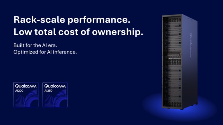 Qualcomm представила ускорители AI200 и AI250 рассчитанные на крупные языковые и мультимодальные модели Оба ускорителя оснащены 768 ГБ памяти LPDDR5 что позволяет работать с большими наборами данных без постоянных обращений к внешней памяти AI250 использует архитектуру где вычисления происходят почти на месте рядом с ячейками памяти без постоянных обращений к контроллеру Такой подход снимает узкое место пропускной способности и по оценке Qualcomm даёт более чем десятикратный прирост эффективности при меньшем энергопотреблении Это должно улучшить работу при выводе ИИ моделей и повысить эффективность использования аппаратных ресурсов Оба ускорителя будут доступны как в виде отдельных ускорителей так и в составе стоек с жидкостным охлаждением Выпуск AI200 запланирован на 2026 год AI250 на 2027 й Первым крупным заказчиком станет саудовский ИИ стартап Humain