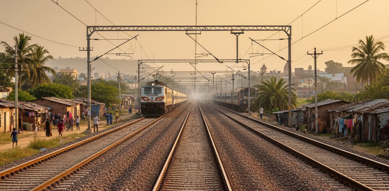 В Индии планируют увеличить и модернизировать сеть железных дорог Советник по НИОКР государственного оператора метро Дели и Ноида Delhi Metro Rail Corporation Шобхан Чоудхури на прошедшем в Вене форуме по цифровизации железных дорог рассказал о планах увеличить ж д сеть в Индии на 40 тысяч км в ближайшие 8 10 лет и оснастить её новыми цифровыми решениями Шобхан Чоудхури связал текущие расширение и трансформацию национальной железнодорожной сети с планами по вхождению Индии в число развитых стран к столетию обретения государством независимости в 2047 году а также растущим давлением на инфраструктуру в связи с потребностью в увеличении провозной способности Ежегодные расходы на новые транспортные инфраструктурные проекты в размере 30 млрд должны позволить увеличить протяженность ж д сети на 40 тысяч км в течение ближайших 8 10 лет Шобхан Чоудхури выделил долгосрочные и краткосрочные цели разворачивающейся в Индии цифровой трансформации железнодорожного сектора К первым он отнёс создание к 2047 году отдельных железнодорожных коридоров и высокоскоростных линий функционирующих на основе цифровых технологий Сюда же он отнёс планы по организации производства в стране умных железнодорожных систем развёртыванию цифровой сигнализации и единой сети обмена данными с модульной архитектурой и собственными решениями в области кибербезопасности В краткосрочной перспективе индийские власти намереваются расширить загруженные коридоры за счёт прокладки дополнительных путей модернизировать сигнализацию и внедрить новые цифровые системы включая обслуживание на основе данных IoT датчики а также онлайн управление грузовыми перевозками Важную роль в цифровой трансформации сети играет продолжающееся внедрение системы автоматической блокировки Kavach утверждённой в качестве национальной в 2020 году Развёртывание работающей на основе радиочастотной идентификации системы по его словам обходится в пять раз дешевле внедрения Европейской системы управления движением поездов ETCS при пересчёте на один километр В настоящее время Kavach действует лишь на нескольких тысячах километров индийской сети и скорость внедрения системы ограничивают инфраструктурные требования в связи с чем вместо масштабного её развёртывания ожидается продолжение постепенного введения в эксплуатацию на отдельных участках Фото DD News tzdjournal
