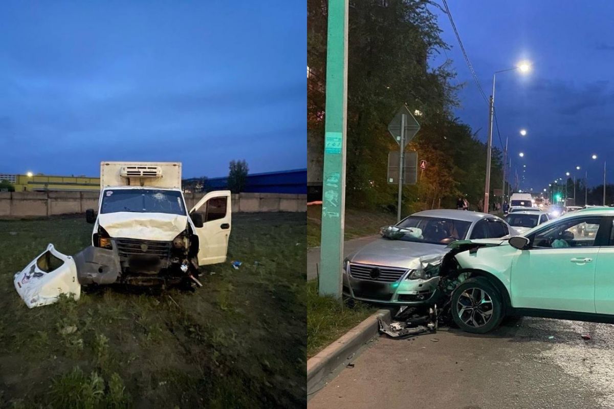 Пьяный водитель грузовика устроил аварию с тремя легковушками в Железнодорожном районе     29-летний водитель грузовика «ГАЗ» не выдержал безопасную дистанцию, из-за чего столкнулся с «Киа Спортейдж» 29-летнего водителя, которая стояла на перекрестке. Иномарку отбросило на встречку, где произошло столкновение с «Фольксваген Пассат» 40-летнего мужчины.  ↗  Прислать новость   Подписаться