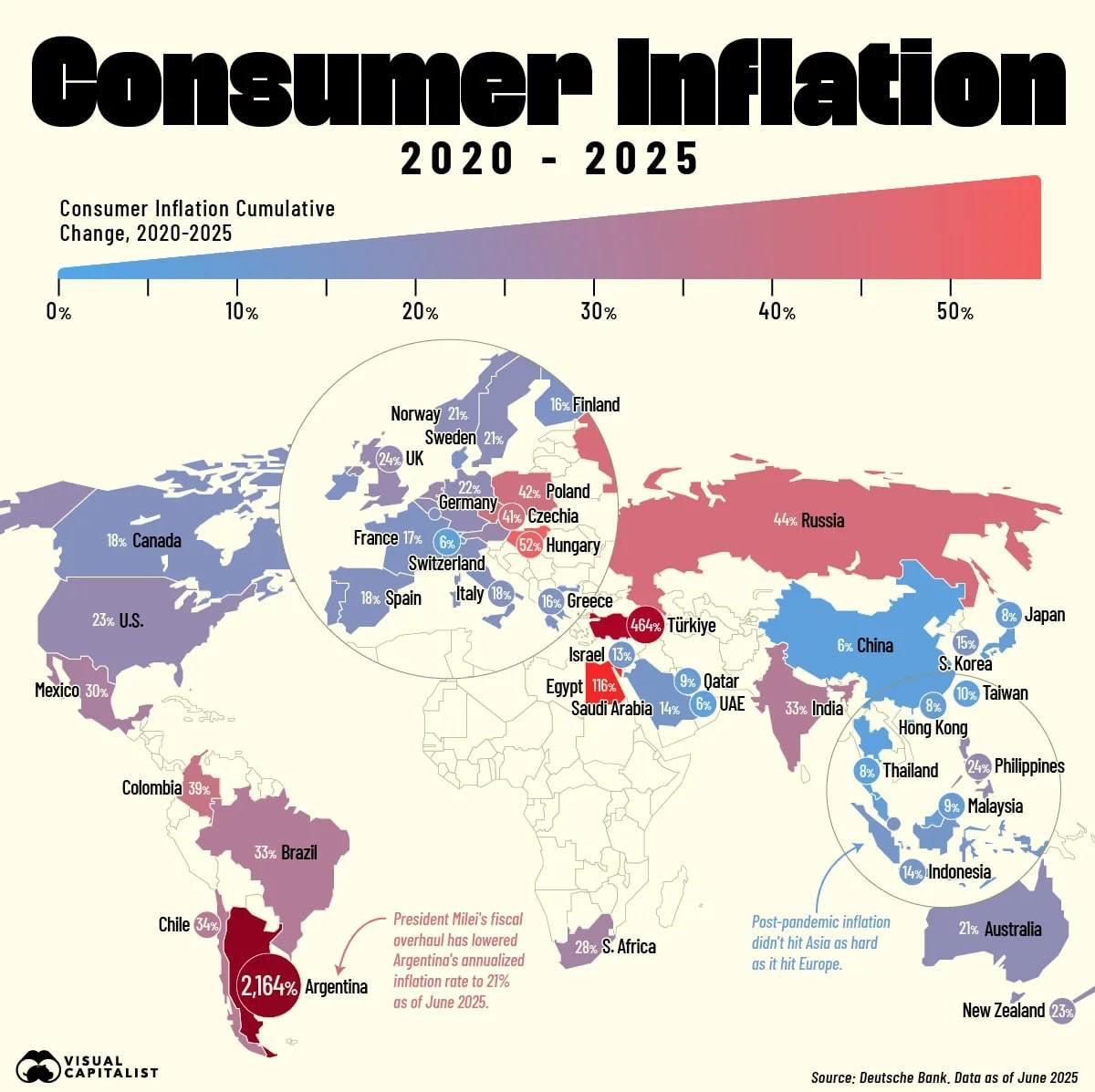 Россия вошла в число мировых лидеров по накопленной инфляции С 2020 года цены на продукты и услуги выросли уже на 44 bezposhady