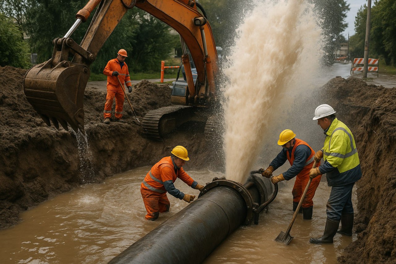 Какую часть Воронежа оставила без воды авария на водоводе Специалисты Росводоканала Воронеж в ночь на пятницу локализовали предполагаемое место утечки на водоводе на Ленинском проспекте Авария произошла по вине сторонней организации которая повредила коммуникации при проведении работ не связанных с деятельностью водоканала Бригада уже приступила к первому этапу ремонтных работ демонтирует асфальтобетонное покрытие с помощью гидромолота это занимает значительное время На время ремонта компания вынуждена ограничить подачу воды по ряду адресов в Левобережном районе Среди них ул Героев Стратосферы 1 2 2А 2б 3 3а 4 5 6 8 8а 8б 10 ул Кулибина 1 1а 2 2а 3 3а 3т 4 4б 5 5а 5б 5в 6 7 7а 7б 8 9 10 11 11Б 11а 11в 13 13а 13б 13в 13т 15 15 1 15 2 15 3 15 4 1 15С 15а 15б 15в 15м 15у 15ц 17 18б 18в 24а ул Лебедева 1 2 2 1 2 2 2 3 2 4 2 5 2 6 2 7 2 8 2 9 2 1 2 10 2 11 2 12 2 13 2 14 2 15 2 16 2 17 2 18 2 19 2 1а 2 2 2 20 2 21 2 22 2 23 2 24 2 25 2 26 2 3 2 4 2 5 2 6 2 7 2 8 2 9 2Л 2в 2г 2г 1 2г 2 2г 3 2г 1 2г 2 2г 3 2г 4 2д 2е 2и 2м 4 4 1 4А 4Б 4З 6 6А 6Б 6И 6Л 6в 8 8а 8б 8д 10 10Г 10а 10б 10б 1 10б 2 10б 3 10б 4 10в 10л 1 10л 2 10л 3 10л 4 10м 10м 1 10м 2 10м 3 10м 4 10м 5 10м 6 12 12а ул Менделеева 2 2А 2Б 2В 2Н 2е 4 4а 4б ул Меркулова 1 1а 2 2А 2б 3 3А 4 4 1 4а 4б 4н 4т 5 6 7 7А 8 9А ул Новосибирская 1 1Д 3 5 фото ИИ Блокнот Воронеж в МAХ Подпишись