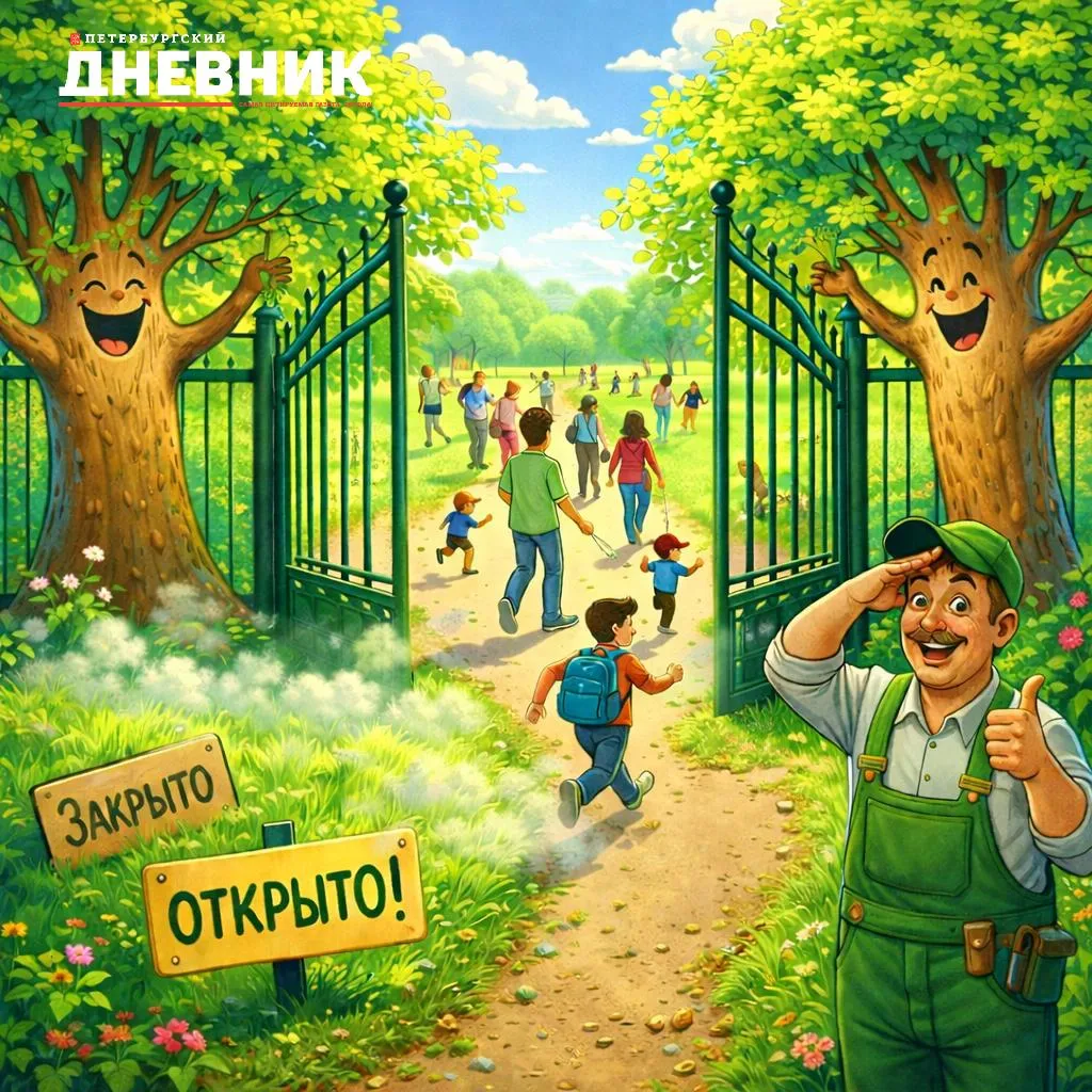 Парки и сады Петербурга открыли раньше срока Комитет по благоустройству пошёл навстречу жителям и снял ограничения на посещение зелёных зон уже сейчас обычно их открывают только к концу апреля В этом году помогла погода месяц выдался сухим и солнечным а специалисты успели провести все необходимые работы Почва и дорожки просохли поэтому прогулки не повредят территориям Фото DALL E Подписаться на Петербургский дневник в МАХ