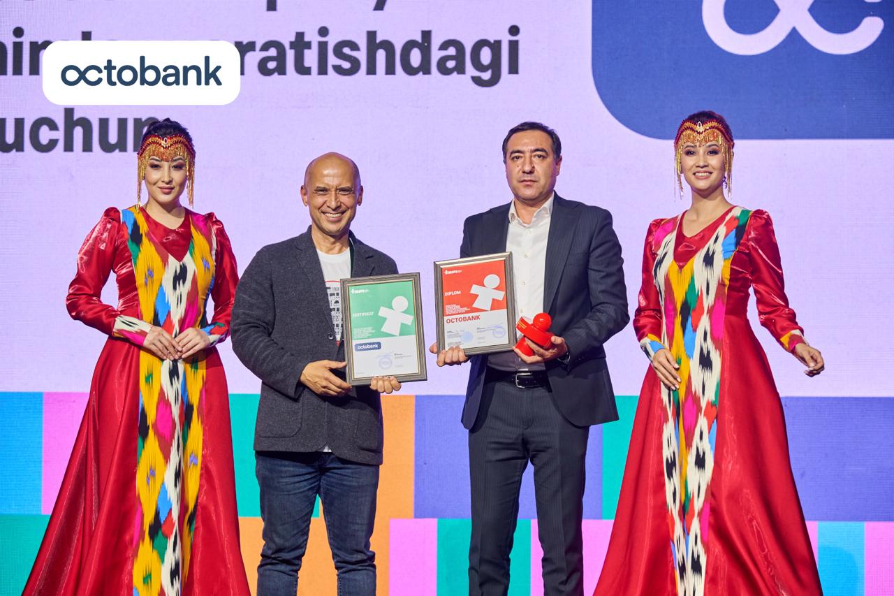 Octobank получил награду TAF 25 за лидерство в цифровых решениях На фестивале рекламы TAF 25 Octobank был отмечен в номинации За лидерство в создании удобных цифровых решений для онлайн бизнеса в Узбекистане Награду от имени банка принял заместитель председателя правления Хамид Жумаев Благодарим организаторов за признание и доверие это сильная мотивация двигаться дальше отметил он Кроме того банк представил новую услугу оплату через AliPay прямо в приложении Octo mobile На стендах фестиваля Octobank объединил инновации креатив и ESG ценности под идеей Все мы дети только стали выше Telegram Facebook Instagram LinkedIn Сайт
