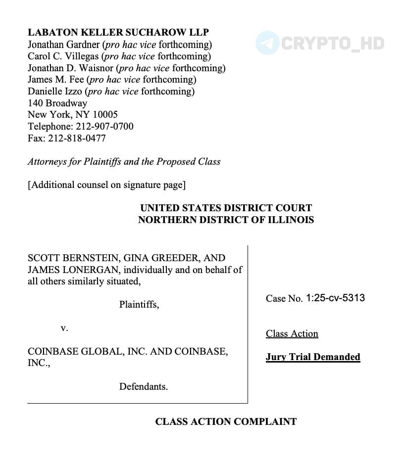 На биржу Coinbase подали в суд за сбор биометрических данных документ В Иллинойсе подан коллективный иск против криптобиржи Coinbase. Ее обвиняют в нарушении закона о биометрической конфиденциальности BIPA . Биржа собирала биометрические данные лица faceprints в рамках процедуры KYC — без уведомления о целях, сроках хранения и без письменного согласия пользователей. Данные передавались сторонним подрядчикам Jumio, Onfido, Au10tix и др. — также без разрешения. Ранее: - коллективный иск - расследование SEC Crypto Headlines