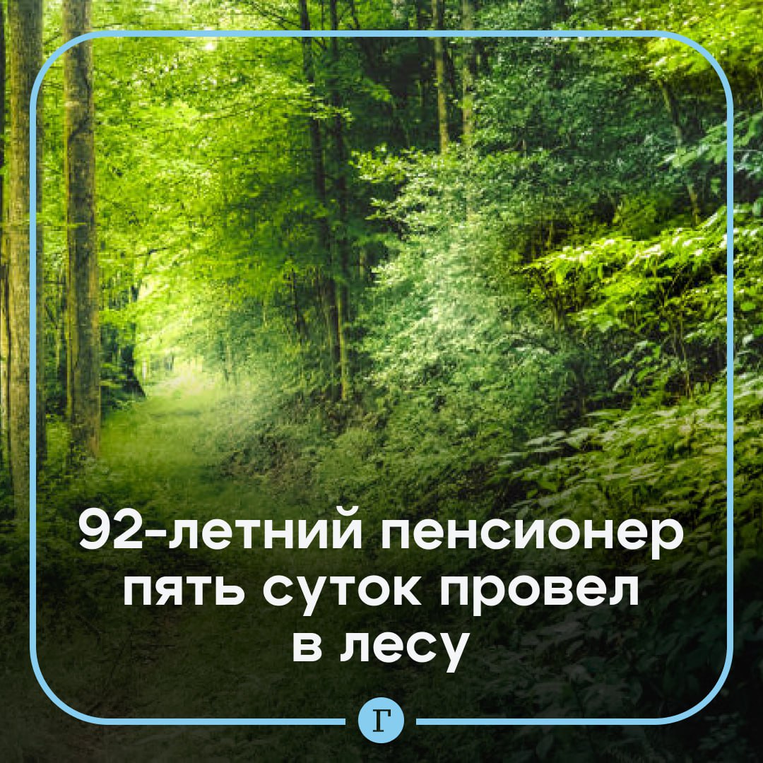 В Туапсе 92-летний пенсионер пять суток провел в лесу.  Мужчина отправился в лес 2 сентября и не вернулся домой. После того как об этом стало известно, добровольцы вышли на поиски.  Спустя пять суток пенсионера нашли на дне оврага. Мужчина был жив. Получил ли он какие-либо травмы, неизвестно. Его обследуют врачи.  Подписывайтесь на «Газету.Ru»