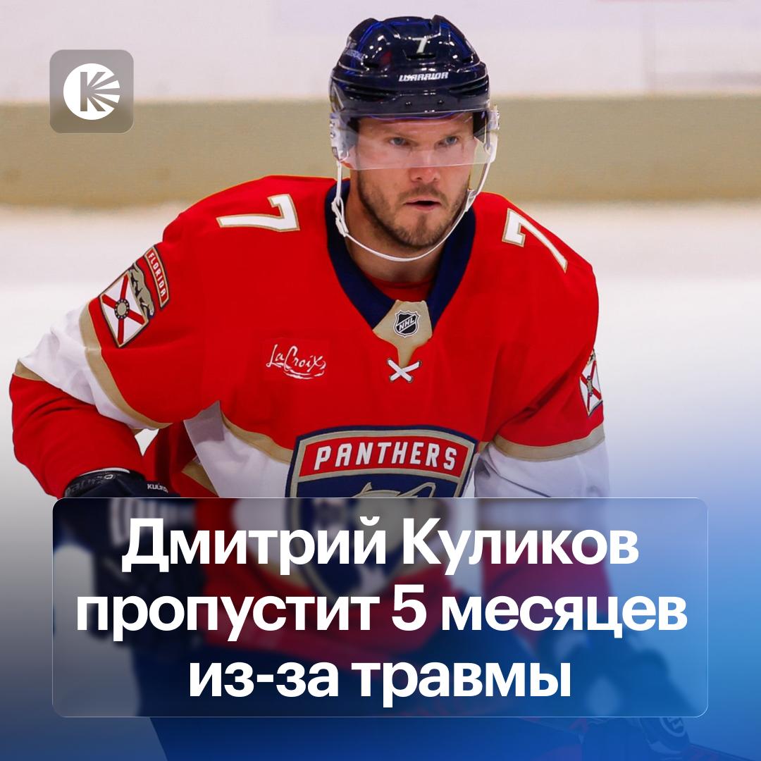 Какая же тяжелая регулярка ожидает Флориду Александр Барков Мэттью Ткачак Томаш Носек а теперь еще и Дмитрий Куликов все выбыли из за травм на длительный срок Главный тренер Флориды Пол Морис сообщил что Дмитрий пропустит пять месяцев после операции из за повреждения верхней части тела Здоровья и скорейшего возвращения hockeyonkp