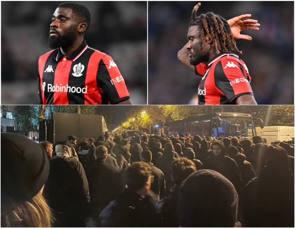 Фанаты Ниццы избили игроков своей команды после поражения от Лорьяна 1 3 которая стала шестой подряд Разъяренная толпа из 400 человек встретила автобус на базе требуя отставки тренера и нападая на футболистов среди которых больше всех пострадали Жереми Бога и Теремас Моффи