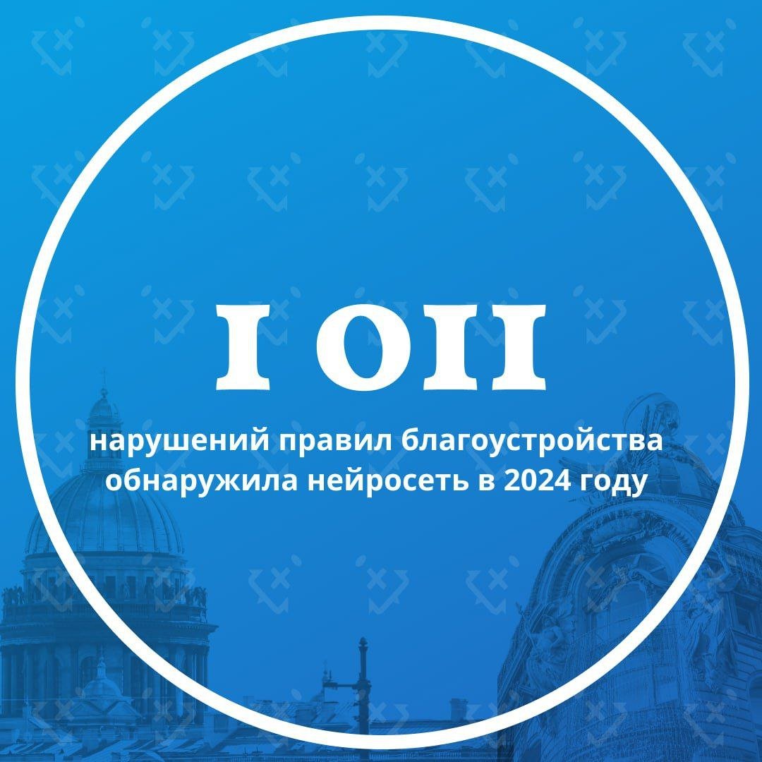 Самыми частыми нарушениями оказались: посторонние рисунки — 546, переоборудование фасадов системами кондиционирования — 181, и отсутствие благоустройства после ликвидации аварий — 91.  Искусственный интеллект способен за день исследовать более 3000 объектов. Сегодня в городе работают 8 подобных комплексов.