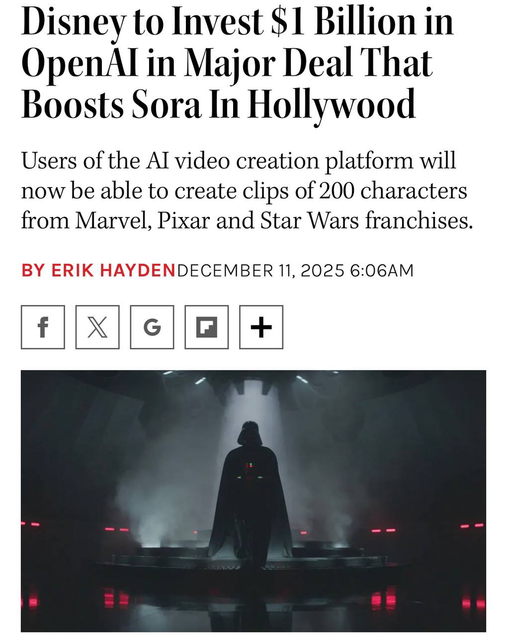 Disney инвестирует МИЛЛИАРД долларов в OpenAI это позволит генерировать в Sora и ChatGPT изображения персонажей из Marvel Pixar Звёздных войн и т д без каких либо проблем Брейнротовый Микки Маус ждёт своего шанса techmedia