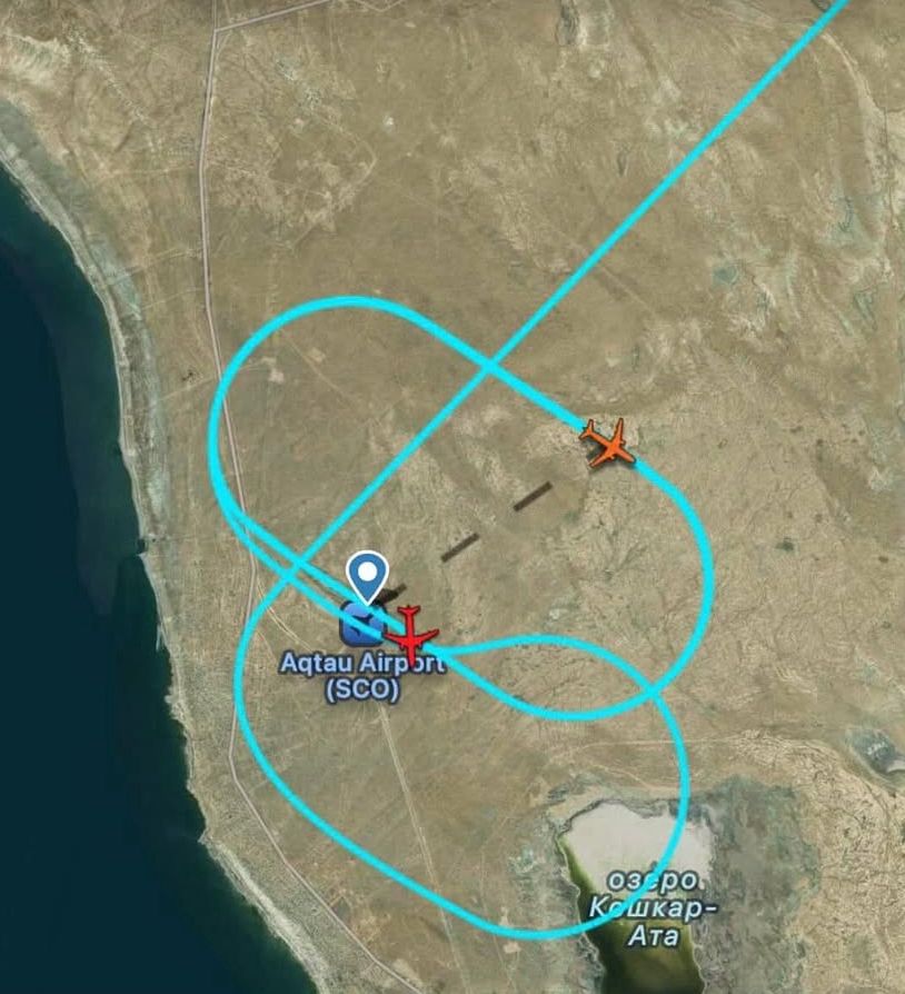 СМИ рассказали об экстренной посадке рейса Air Astana в Актау По данным сервиса FlightRadar24 воздушное судно сделало несколько кругов над аэропортом Актау перед приземлением Читайте на нашем сайте