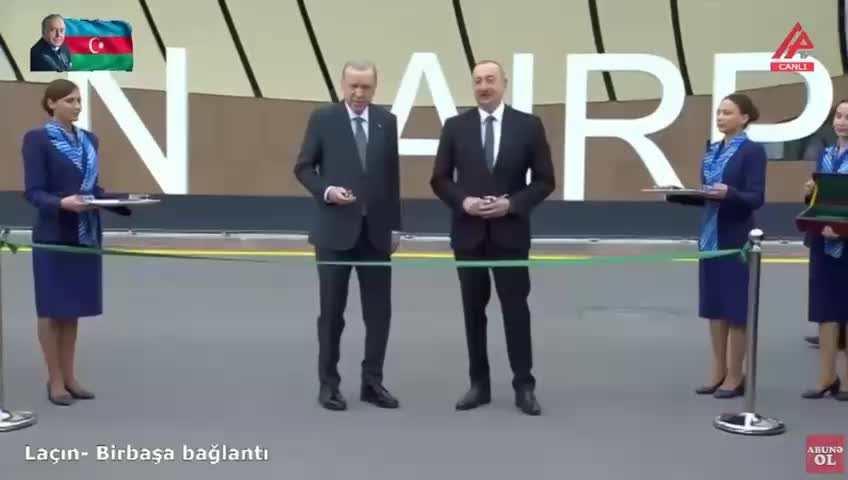 Открытие международного аэропорта в Лачине с участием лидеров Азербайджана, Турции и Пакистана