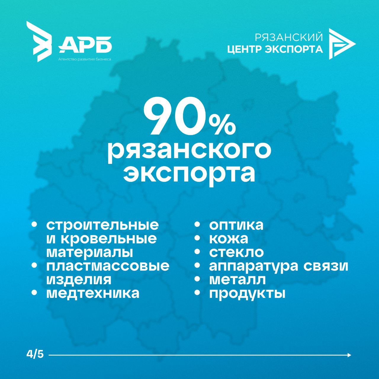 В Рязанской областной Думе состоялся правительственный час, посвященный развитию экспортного потенциала региона С докладом выступил министр экономического развития Андрей Ворфоломеев. Как отметила заместитель председателя правительства Рязанской области Юлия Швакова, предприниматели активно пользуются федеральными и региональными мерами поддержки, в числе которых: налоговые льготы для начинающих экспортеров; участие в международных выставках, бизнес-миссиях и обучающих программах; размещение в шоурумах и на иностранных электронных площадках. Подробнее о рязанском экспорте в карточках