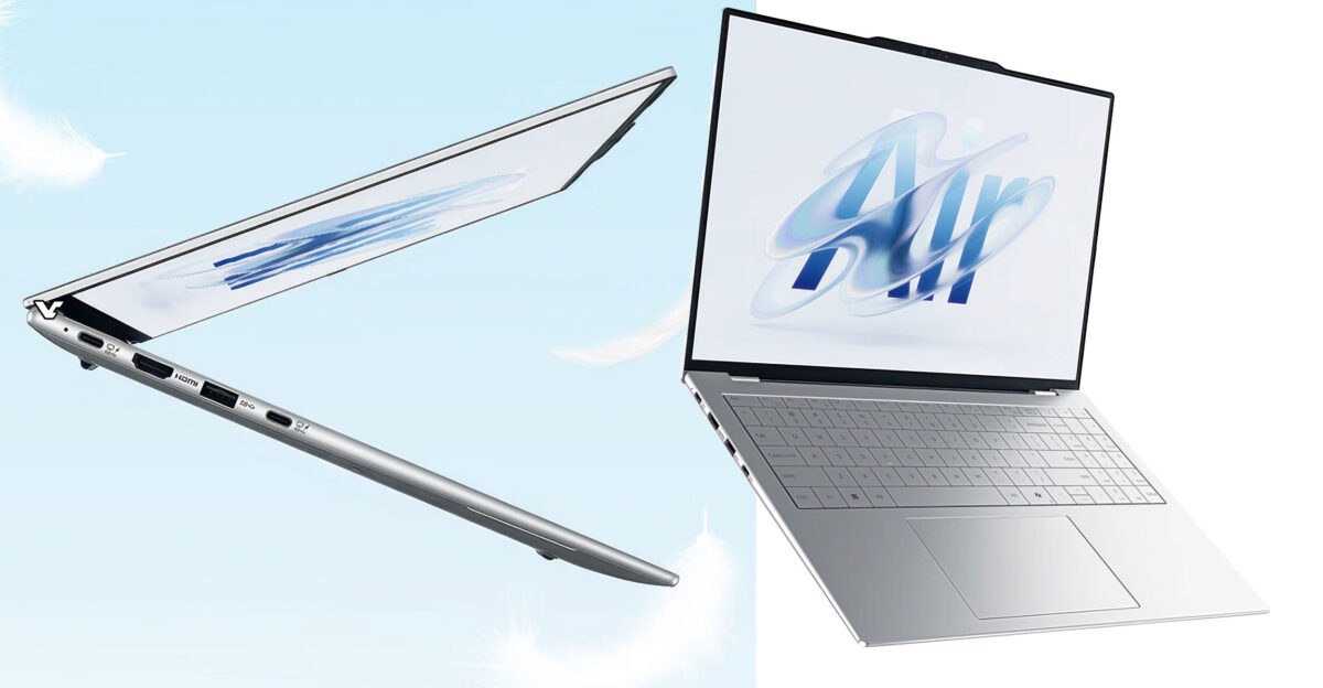Lenovo показала Lecoo Air 16 Компания представила Lecoo Air 16 заявив что это первый в мире 16 дюймовый ноутбук весом 1 кг Однако ранее подобное устройство уже выпускала Acer так что заявление Lenovo не совсем верно Характеристики Экран 16 IPS 2 5K 120 Гц Процессор Intel Core Ultra 5 125H Meteor Lake Графика Intel Arc 7 Xe ядер Память 32 ГБ LPDDR5 6400 SSD 1 ТБ Аккумулятор 60 Вт ч Вес 1 кг толщина 1 см Корпус магниевый сплав Ну с таким старым процессором брать его стоит только из за веса Заказать сборку ПК в InterPC Получить клавиатуру за подписку Наши каналы Lеnоvо Нoутбyки