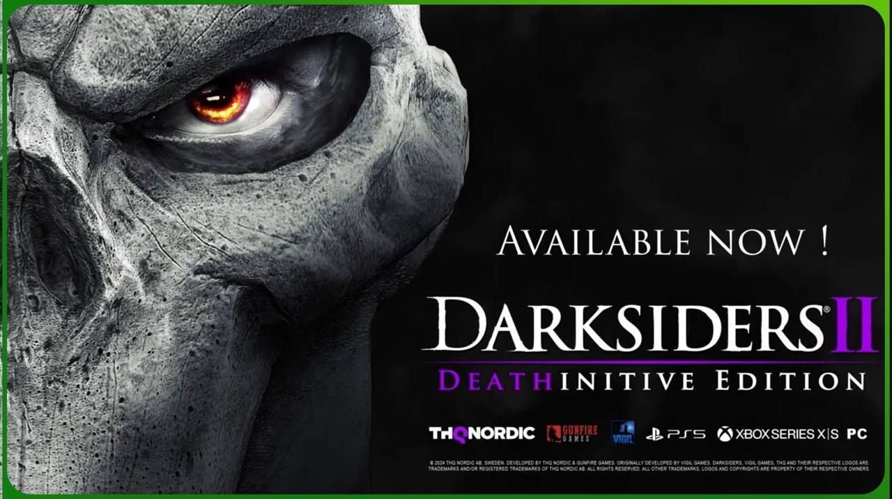 ОФИЦИАЛЬНО: Darksiders II Deathinitve Edition получила бесплатное графическое обновление для консолей Xbox Series X S и PlayStation 5!  GPX. Подписывайся