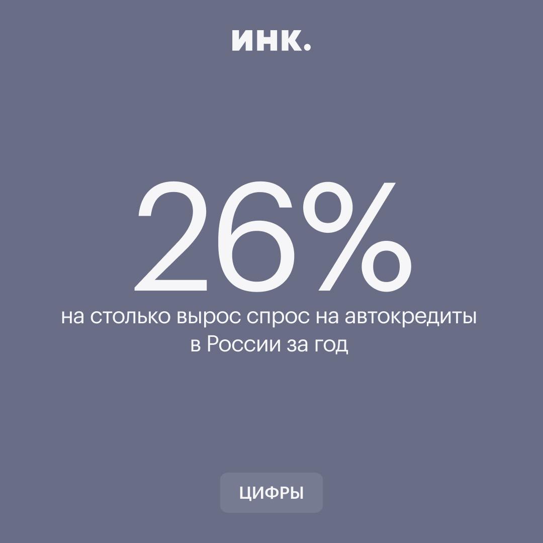 Интерес россиян к автокредитам вырос в прошлом году на четверть. К такому выводу пришли аналитики маркетплейса «Выберу.ру».   Доля молодых людей в возрасте от 18 до 25 и от 25 до 35 лет, которые интересовались кредитами в 2024 году, увеличилась, а доля людей в возрасте 35-45 лет, наоборот, уменьшилась.   По мнению аналитиков, увеличение спроса показывает, что россияне воспринимают кредитование как доступный инструмент, который помогает приобрести новый или подержанный автомобиль в условиях роста цен.   Кстати, помимо интереса к автокредитам отмечен рост и к легковым автомобилям в целом: в прошлом году их продали на 48,4% больше, чем годом ранее.    Читайте Инк. в Telegram